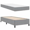 vidaXL Cama tipo Box Spring Gris Claro 100 x 200 cm tela