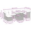 vidaXL Set de sof&aacute;s de jard&iacute;n y cojines 8 piezas rat&aacute;n sint&eacute;tico beige