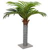 vidaXL Palmera artificial con 6 hojas verde 100 cm