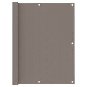 vidaXL Toldo para balc&oacute;n de tela oxford gris taup&eacute; 120x600 cm