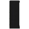 vidaXL Aparador LED Roble Negro 41 x 37 x 100 cm Madera de ingenier&iacute;a