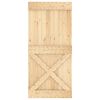 vidaXL Puerta corredera con herrajes madera maciza de pino 95x210 cm