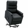vidaXL Sill&oacute;n elevable tela gris oscuro