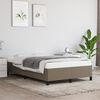 vidaXL Estructura de cama sin colch&oacute;n tela gris taupe 120x190 cm