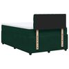 vidaXL Cama box spring con colch&oacute;n terciopelo verde oscuro 120x190 cm