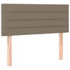 vidaXL Cama box spring con colch&oacute;n tela gris taupe 120x200 cm