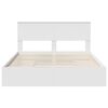 vidaXL Estructura de cama con caj&oacute;n 150 x 200 cm Madera contrachapada