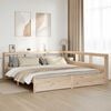 vidaXL Cama con estanter&iacute;a sin colch&oacute;n madera maciza de pino 180x200cm