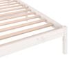 vidaXL Estructura de cama sin colch&oacute;n madera pino blanco 100x200 cm