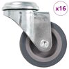 vidaXL Ruedas giratorias con agujero pasador 16 unidades 50 mm