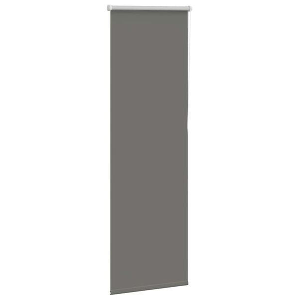 vidaXL Estor Enrollable Opaco gris 45x130 cm Tela Ancho 40,7 cm