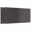 vidaXL Salpicadero de cocina 2 uds. Gris oscuro 80 x 40 cm