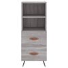 vidaXL Aparador alto madera contrachapada gris Sonoma 34,5x34x180 cm