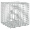 vidaXL Gabion con alambre de 3,5 mm y malla de 5x2,5 cm 50x50x50 cm