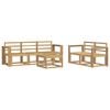 vidaXL Conjunto de sof&aacute;s de exterior 6 pcs Blanco 59 x 59 x 37 cm