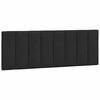 vidaXL Cabecero de cama acolchado Hanko terciopelo negro 140 cm