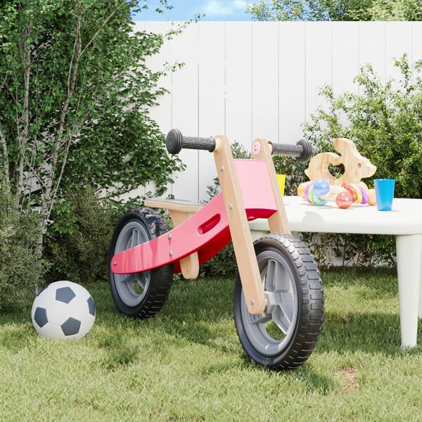 vidaXL Bicicleta sin pedales para niños rosa