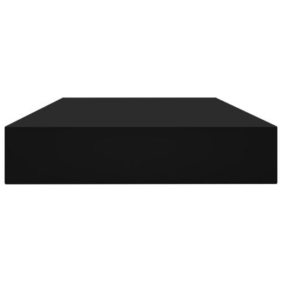 vidaXL Estante para estantería 4 uds contrachapada negro 100x10x1,5 cm