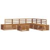vidaXL Conjunto de sof&aacute;s de exterior 7 Pieza Natural