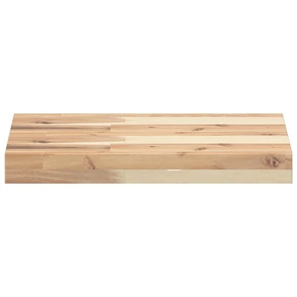 vidaXL Estantes flotantes 2 uds madera acacia sin tratar 40x30x4 cm