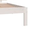vidaXL Estructura de cama individual sin colch&oacute;n blanco 90x190 cm
