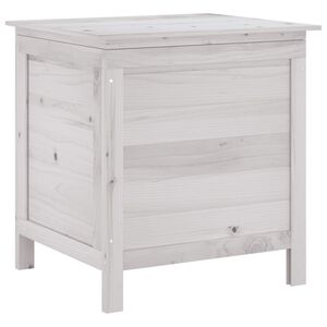 vidaXL Arc&oacute;n de jard&iacute;n madera maciza abeto blanco 50x49x56,5 cm