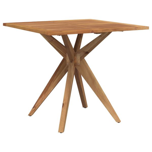 vidaXL Mesa de jard&iacute;n cuadrada madera maciza de acacia 85x85x75 cm