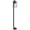 vidaXL L&aacute;mpara de suelo de exterior acero inoxidable negro 100 cm