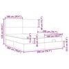vidaXL Estructura cama otomana colchones tela gris oscuro 200x200cm
