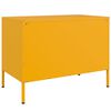 vidaXL Muebles para TV 2 piezas acero amarillo mostaza 68x39x50,5 cm