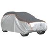 vidaXL Funda coche completa SUV protecci&oacute;n antigranizo XL gris/plata
