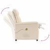 vidaXL Sill&oacute;n de masaje el&eacute;ctrico tela de microfibra beige