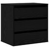 vidaXL Cajonera 3-Caj&oacute;n Negro 61 x 41 x 58 cm Madera de ingenier&iacute;a