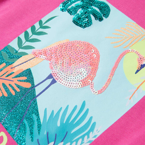 Camiseta infantil rosa oscuro 92