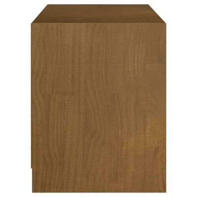 vidaXL Mueble de TV de madera maciza pino marrón miel 104x33x41 cm