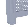vidaXL Cubierta para radiador MDF gris antracita 112x19x81,5 cm