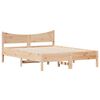 vidaXL Estructura de cama sin colch&oacute;n madera maciza de pino 135x190 cm