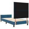 vidaXL Cama tipo Box Spring Azul Oscuro 100 x 200 cm Terciopelo