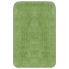 vidaXL Conjunto de alfombrillas de ba&ntilde;o de tela 3 piezas verde