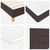 vidaXL Cama tipo Box Spring Marr&oacute;n Oscuro 200 x 160 cm Poli&eacute;ster