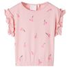vidaXL Camiseta infantil rosa claro 116