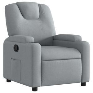 vidaXL Sill&oacute;n reclinable de tela gris claro