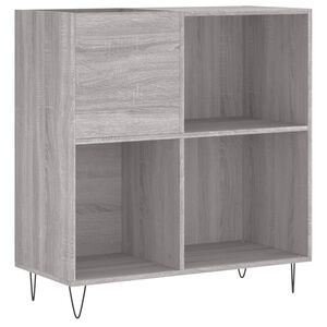 vidaXL Mueble discos madera contrachapada gris Sonoma 84,5x38x89 cm