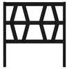 vidaXL Cabecero de cama madera maciza de pino negro 81x4x100 cm