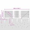vidaXL Poste de Valla Plateado 50 x 0,5 m (malla de 12 x 12 mm) Acero