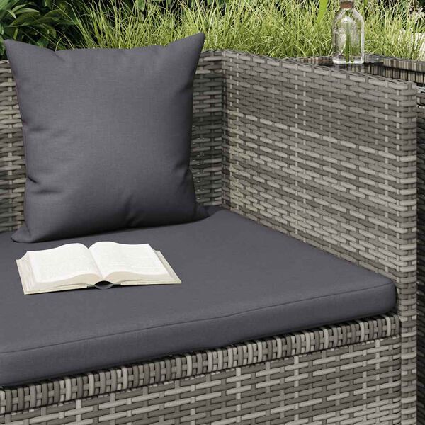 vidaXL Cama de jardín 200x60 cm ratán sintético gris