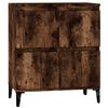 vidaXL Aparador madera contrachapada color roble ahumado 60x35x70 cm