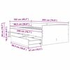 vidaXL Estructura de cama con caj&oacute;n Roble artesanal 100 x 200 cm