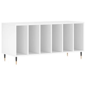 vidaXL Mueble para discos madera contrachapada blanco 100x38x48 cm