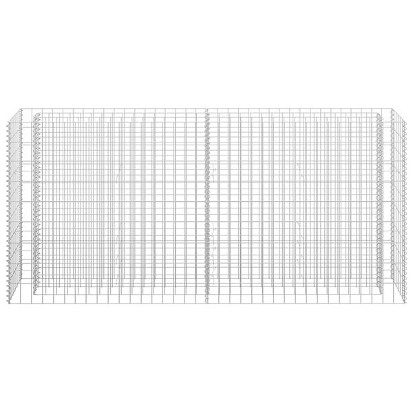 vidaXL Arriate de gaviones de acero galvanizado 180x30x90 cm